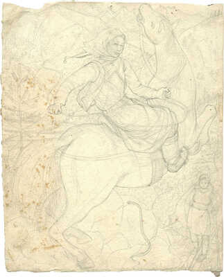 Якобсон Александра Николаевна. Девушка на коне